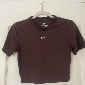 Nike Women's Dark Brown Short Sleeve Tee